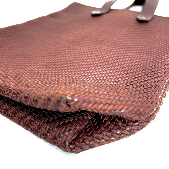 Hermés Ahmedebad Woven Leather Tote in Burnt Sienna 🍁 - Picture 12 of 14